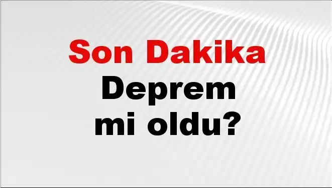 Kütahya'da Son Dakika Deprem: Ürkütücü Gelişmeler ve Detaylar