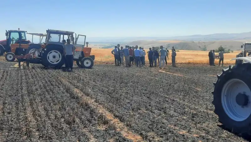 Yozgat’ta Yangın Alarmı: 100 Dönüm Tarım Arazisi Kül Oldu